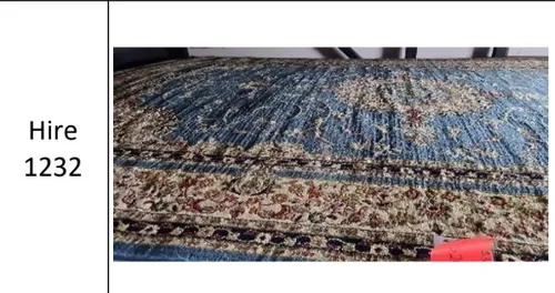 Hire 1232 - Blue Oriental Rug 230x160