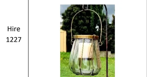 Hire 1227 Gold Glass Lanterns (Candles not inc)