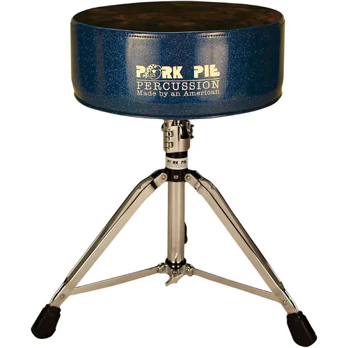 Pork Pie Round Drum Throne Solid Black