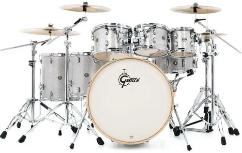 Gretsch Drums Catalina Maple  7-piece Shell Pack with Snare Drum - Silver Sparkle