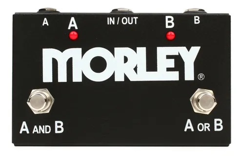 Morley ABY 2-button Switcher/Combiner Pedal Selector/Combiner 2-button Footswitch