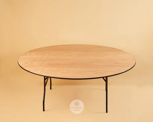 Round Wooden Banquet Table