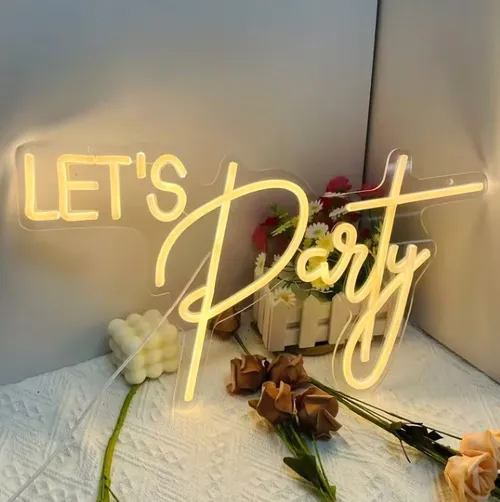 Let's Party LED Neon Sign