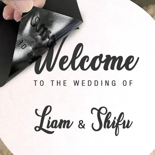 Welcome Board Text Signage