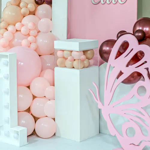 Cake Stand Wooden with Acrylic Box