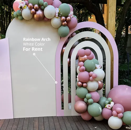 Rainbow Backdrop 66 Inch