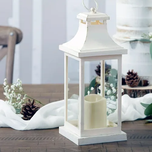 White Lantern 2 Pieces Set