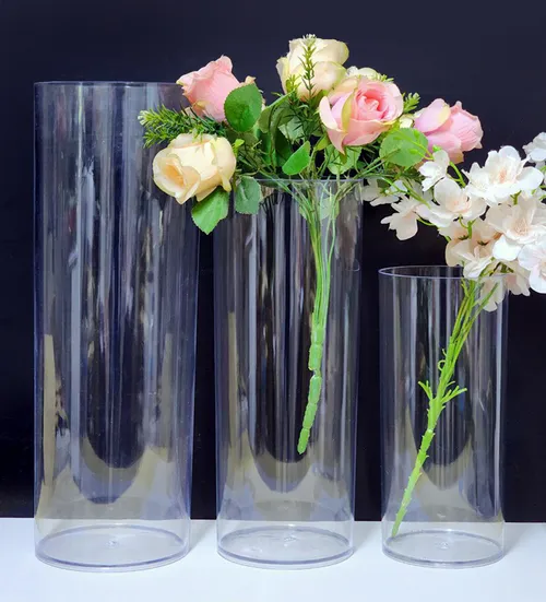 Transparent Acrylic Jar Ceylinder 3 pcs Set