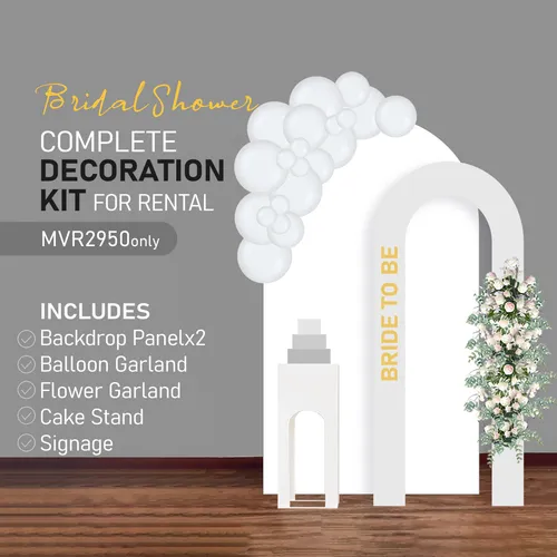 Complete Decoration Setup Kit Bridal Shower Type 2