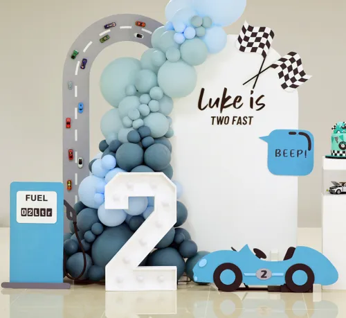 Racing Car theme Fuel pump and cutout Car Kit 2 Pieces