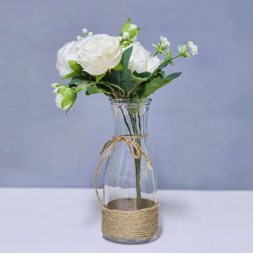 Glass Jar Bottle Rustic Centerpieces 