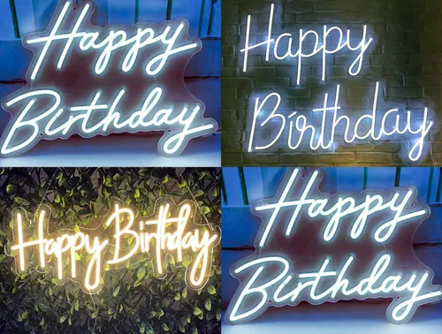 Happy Birthday Neon Light Sign
