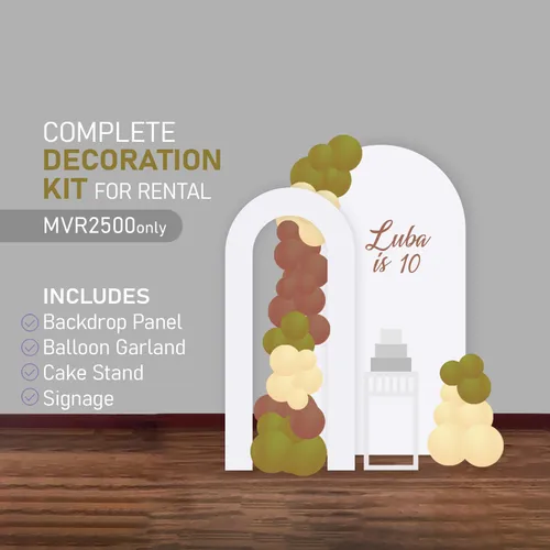 Complete Decoration Setup Kit Two Panel