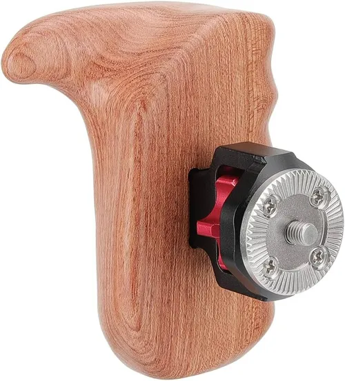 Camvate Left Side Arri Rosette Wooden Handle