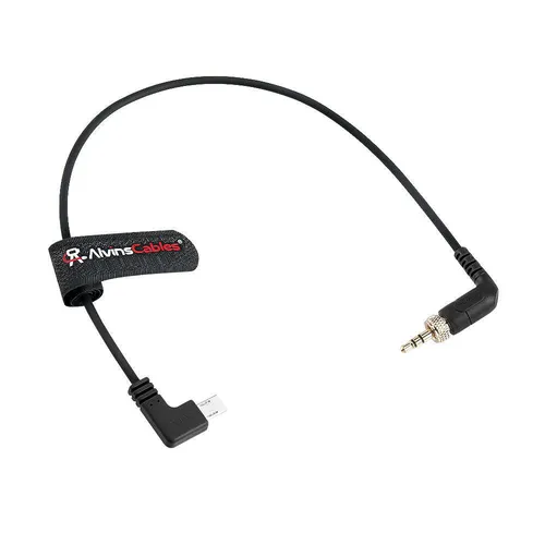 Sony FX3| FX30| A7S3| A1 Camera, Locking 3.5mm TRS to Micro USB Timecode Cable Timecode Generator 13.8in - FX3