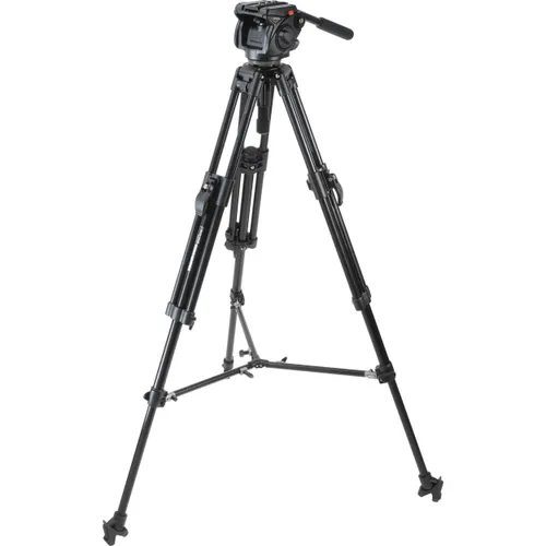 MANFROTTO ALUMINUM FLUID TRIPOD WITH 501 HEAD