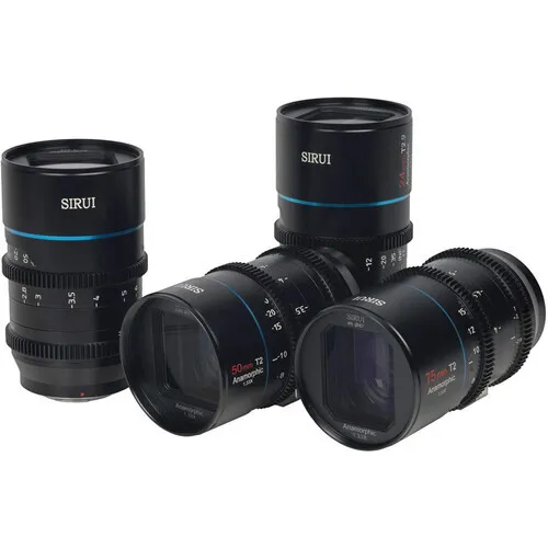 Sirui Anamorphic 1.33x 4 lens set (MTF)