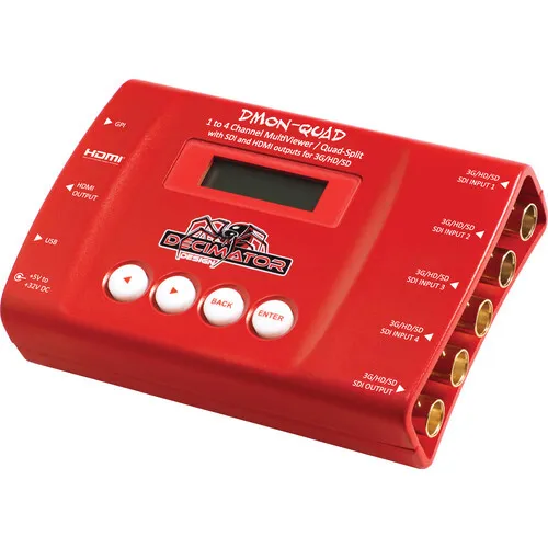 Decimator DMON-4s Quad SDI-to-HDMI