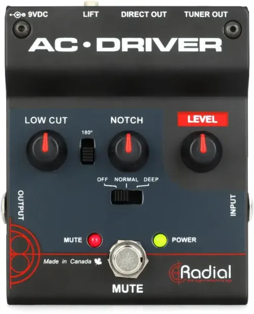 Radial AC Driver Acoustic Preamp Pedal