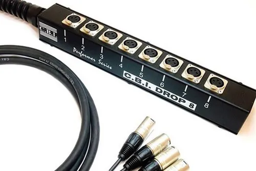 50' - CBI DROP8-0800 8-Channel Slimline Drop Snake 