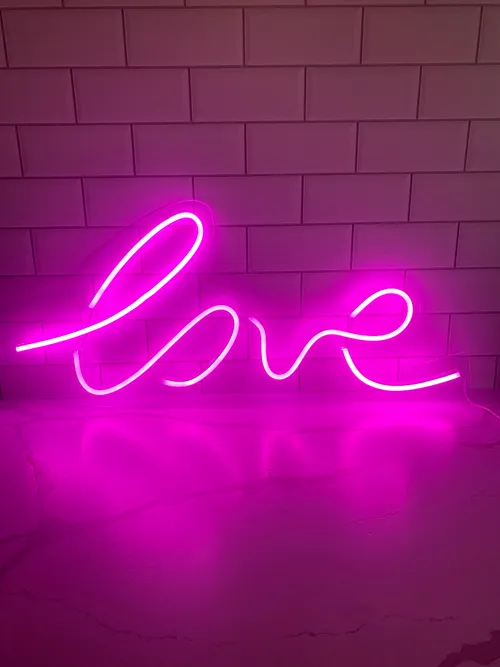 Pink Love Neon Sign