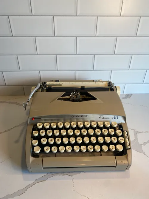Tan Vintage Typewriter
