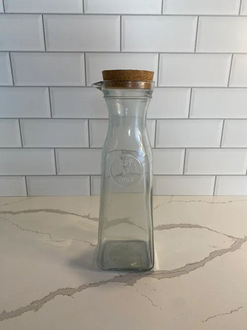 Glass Carafe with Cork Topper