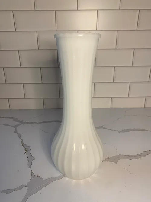 Large Milk Glass Vase