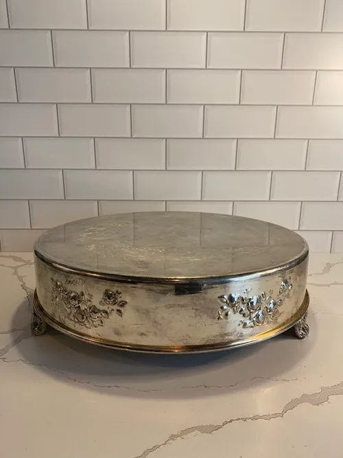 Antique Silver Cake Stand
