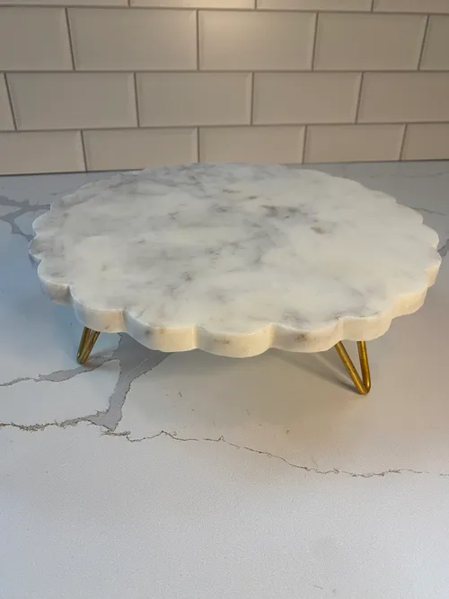 Small Flower Design Marble Stand