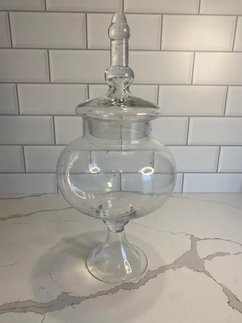 Medium Round Pedestal Apothocary Jar