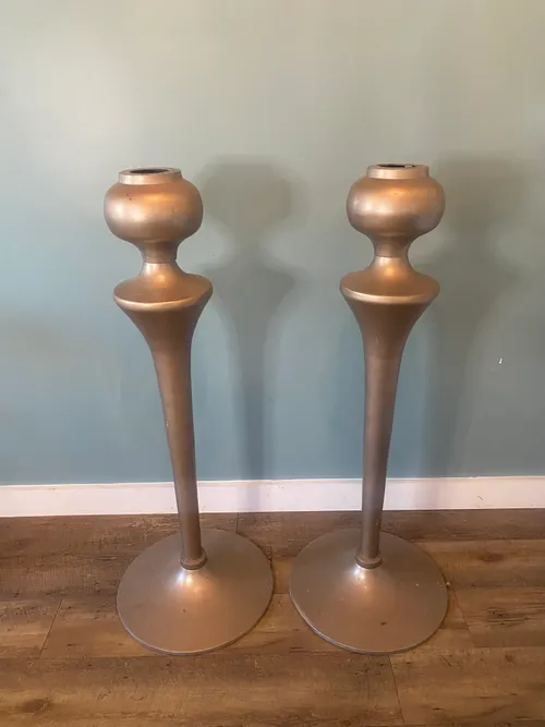 Unique Tall Gold Flower Stand