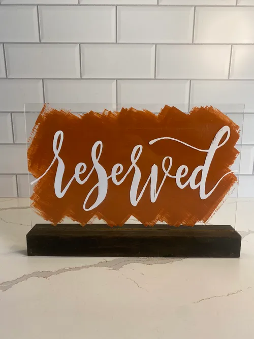 Acrylic Rust Backed 
