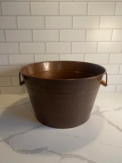 Round Copper Drink Tub