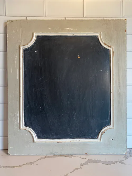 White Washed Grey Chalkboard