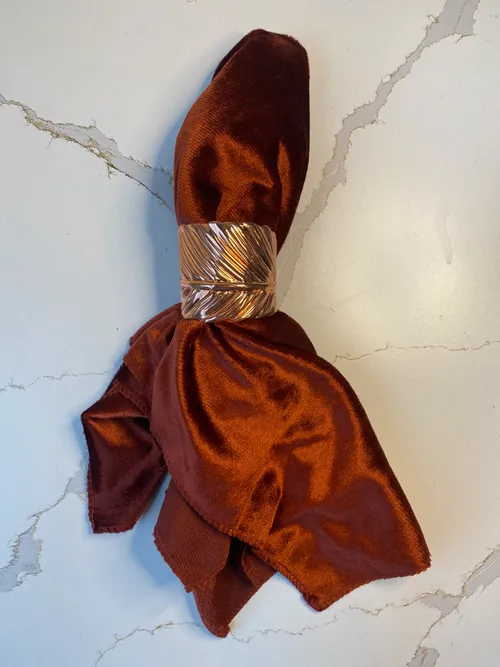 Copper Leaf Napkin Ring