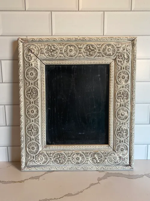 Small White Framed Chalkboard