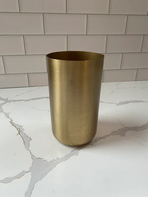 Gold Cylinder Vase
