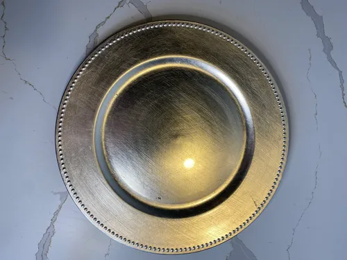 Silver Beaded Rim Charger