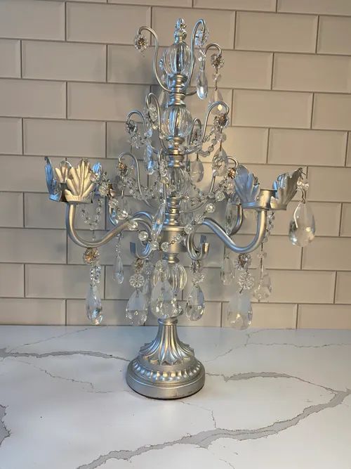 4 Arm Silver Candelabra