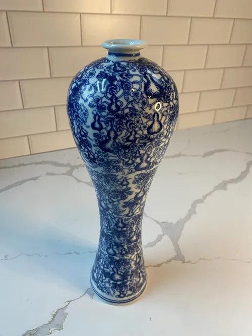 Tall Chinioiserie Vase