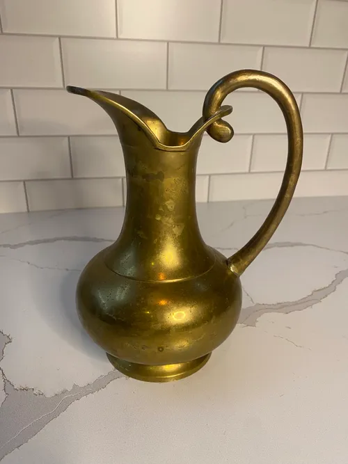 Brass Pitcher Vase