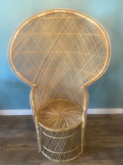 Wicker Peacock Chair