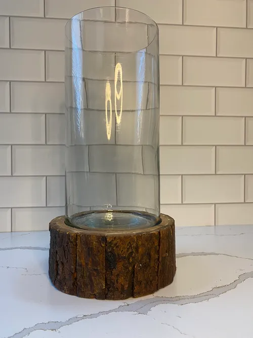 Large Hurricane with Wood Base