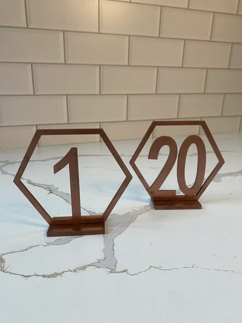 Copper Table Numbers