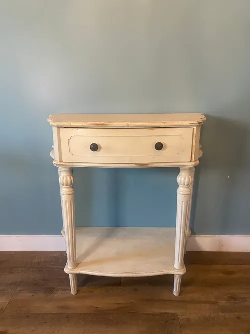 Cream Side Table