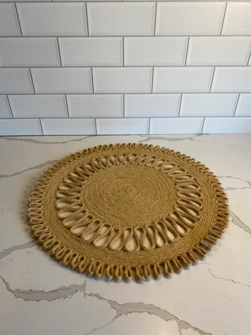 Round Woven Cloth Place Mat