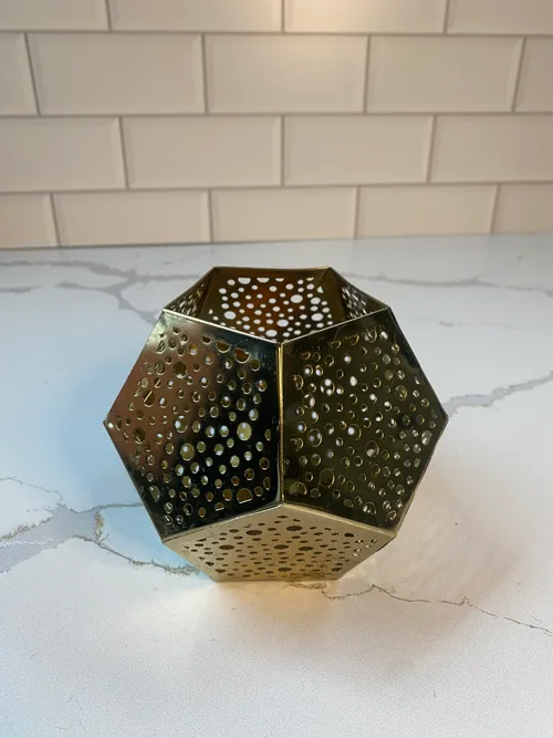Gold Octogon Container