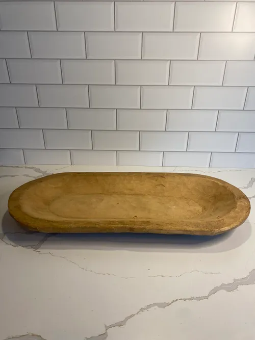 Oval Wood Bowl