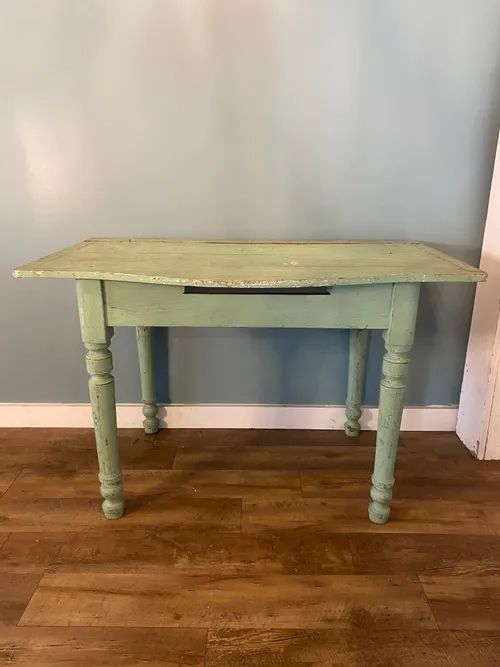 Distressed Green Table